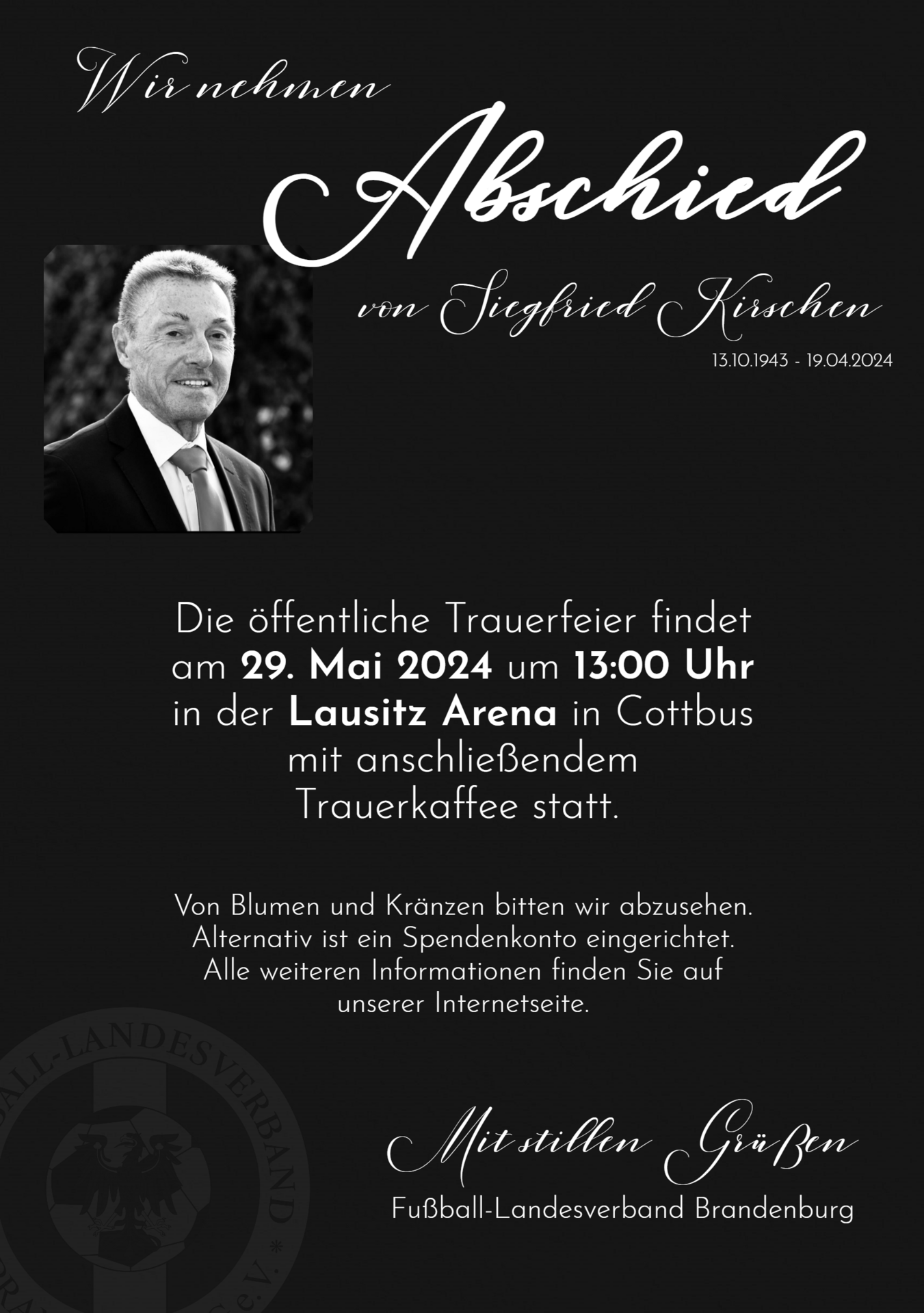 Trauerfeier Kirschen