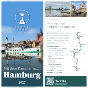 Hamburg Dampferreise 2027 STEAM Cruises